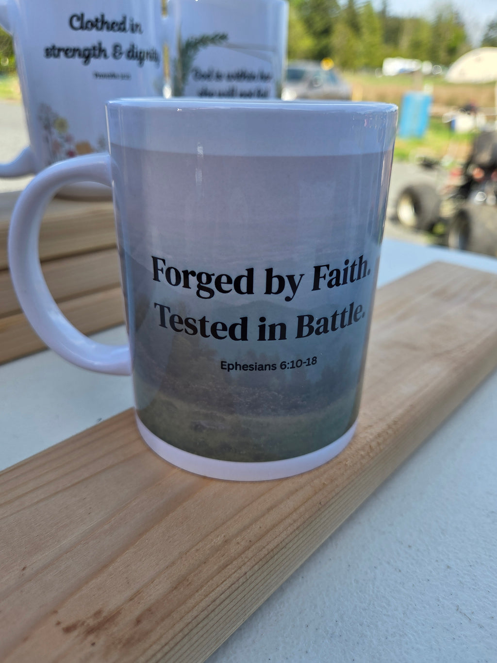 Forged by Faith Coffee Mug