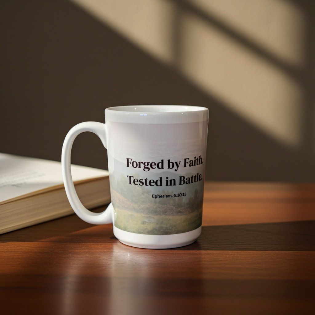Forged by Faith Coffee Mug