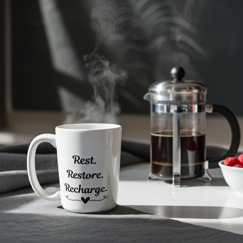 Rest. Restore. Recharge. Coffee Mug