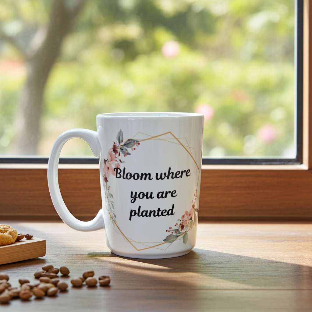Bloom Where You Are Planted Coffee Mug