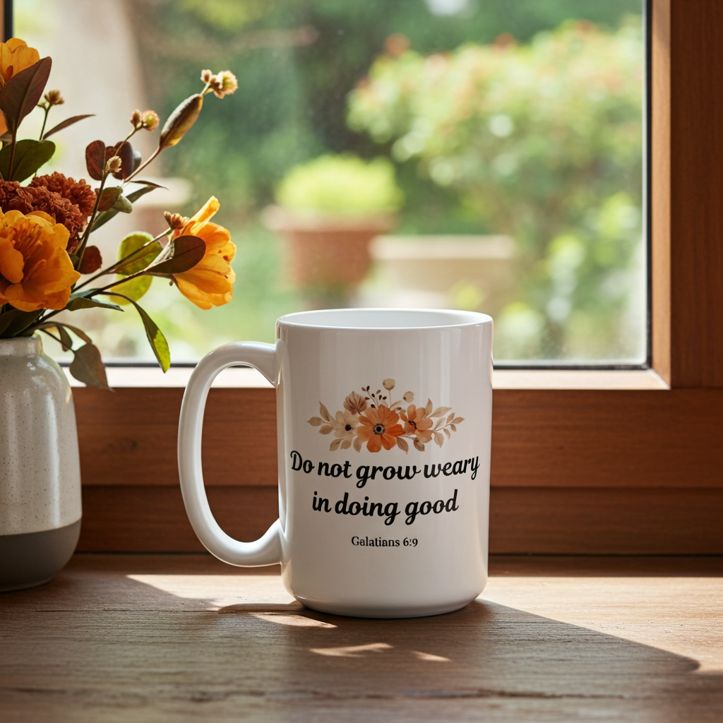 Do Not Grow Weary Coffee Mug